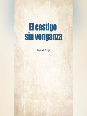 cover image of El castigo sin venganza